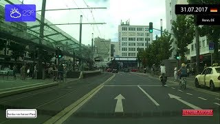 Driving through Bonn Germany from Beuel to Duisdorf 31072017 Timelapse x4 [upl. by Carlen]