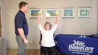 Physical Therapy Exercises for Seniors Upper Body Exercises If Using a Wheelchair  24Hr HomeCare [upl. by Duke]