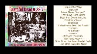 19750928  Grateful Dead Live at Lindley Meadows Golden Gate Park [upl. by Tennaj497]