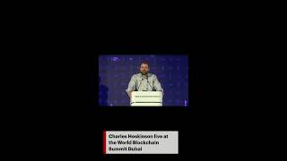 Charles Hoskinson live from the World Blockchain Summit Dubai [upl. by Taddeo]