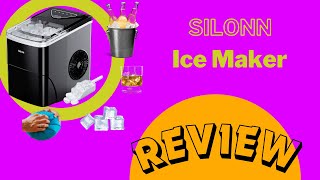 Ice Maker  REVIEW  SILONN SLIM01B [upl. by Kcirtemed421]