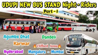 NightRiders🔥 UDUPI New Bus Stand  Mumbai Hyderabad bussid bus travel vlog mumbai hyderabad [upl. by Yrekcaz]