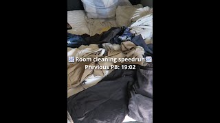 Cleaning my room SPEEDRUN cleaning roommakeover speedrun [upl. by Adlai]