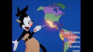 Nations of the World  With Lyrics  Animaniacs [upl. by Chubb78]