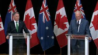 Minister Blair and Australian Deputy Prime Minister Marles press conference – August 8 2024 [upl. by Irac495]