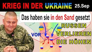 25Sep Ukrainer erreichen die HÖHEN am ORTSRAND von NOVOPROKOPIVKA  UkraineKrieg [upl. by Desdemona]