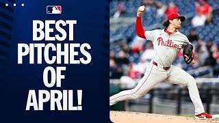 Nastiest pitches of April Feat Aaron Nola Mason Miller AJ Minter and more [upl. by Eeryk]