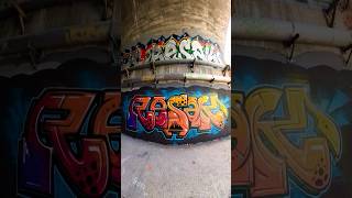 GRAFFITI WITH THE WIDEST CAP IN THE WORLD 😧 graffitiart graffiti [upl. by Bianca]