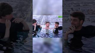 Incredible Dubai Infinity Pool 360° Views from 600 Feet shortvideo mrbeast poolparty [upl. by Huldah499]