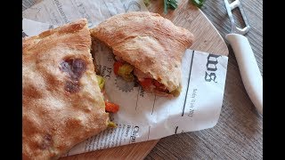 Pizza calzone aux légumes dhiver  بيتزا شتوية بالخضر جد لذيذة [upl. by Odele]