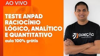 Teste ANPAD  Raciocínio Lógico Analítico e Quantitativo  AO VIVO [upl. by Lamaj]