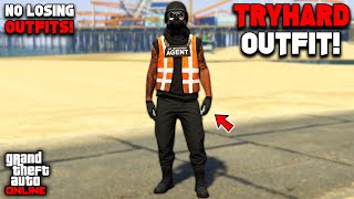 How To Get The Bail Enforcement Agent Outfit With A Trash Vest In GTA 5 Online [upl. by Marl]