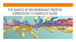 Protein Expression MiniLecture 21 Minutes [upl. by Faustina570]