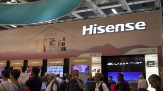 Hisense  TCL 4K Laser Cast TV  IFA 2016 [upl. by Ithsav]