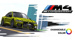 FR Legends livery BMW M4 Competition cartoonymanga style [upl. by Adigirb]