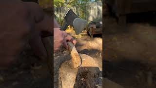 Nice grain showing on this hand carved spoon youtubehighfive youtubecreators [upl. by Milla]