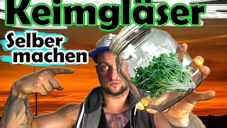 KeimgläserSprossengläser selber machen  Sprossenziehen Roh Vegan [upl. by Neladgam]