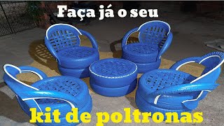 Tutorial Kit de poltronas de pneu Faça o seu [upl. by Jermain347]