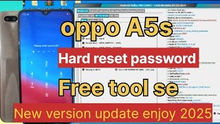 oppo a5s hard reset frp bypass unlock free tool 🔥 oppo all model frp bypass free tool new update [upl. by Nydroj]