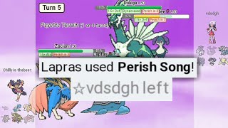 PERISH SONG made VGC player LEAVE THE MATCH  Pokemon Showdown [upl. by Aleusnoc]