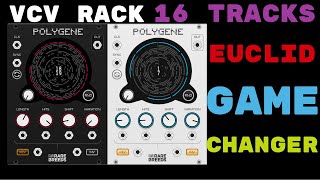 PolyGene  powerful 16 track euclidean sequencer in VCV Rack  PatchFromScratch [upl. by Astera]