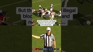 A questionable no call in the Iron Bowl 🤔 shorts [upl. by Hsiwhem]