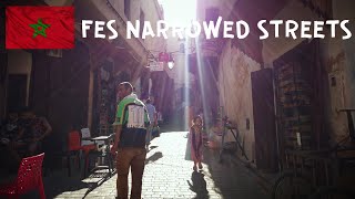 🇲🇦 Fes Medina and Narrowed Streets  Morocco Walking Tour 4K [upl. by Arihat]