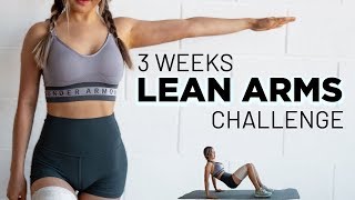 Lean Arms Workout Challenge  Lose Arm Fat No Equipment [upl. by Lanna]