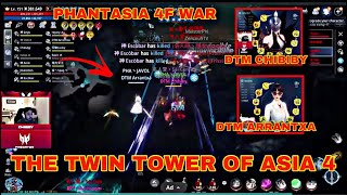 MIR4THE TWIN TOWER OF ASIA4  DTM ARRANTX AND DTM CHIBIBY  PHANTASIA VALLEY 4F WAR  HOF VS HOF [upl. by Eladnar]