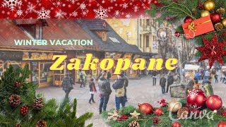 christmas holiday zakopane 2022 Krupówki street [upl. by Ilohcin]