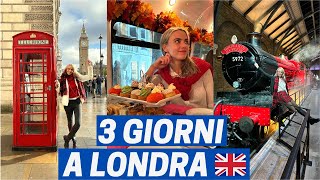 LONDRA COSA VEDERE IN 3 GIORNI  Itinerario insolito tra attività gratis e Harry Potter Studios [upl. by Sandry]