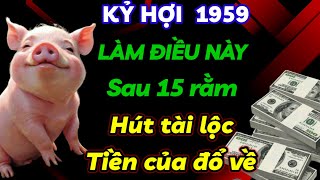 TIẾT LỘ BÍ MẬT CỰC SỐC KỶ HỢI 1959 LÀM NGAY VIỆC NÀY  SAU 15 RẰM HÚT MẠNH LỘC TRỜI TIỀN CỦA ĐỔ VỀ [upl. by Nodnahs414]