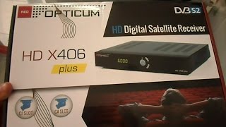 Opticum X406 Plus review 720p HD [upl. by Adnopoz773]