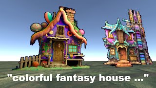 AI paints houses DallE StableDiffusion amp Unity [upl. by Kcuhc]