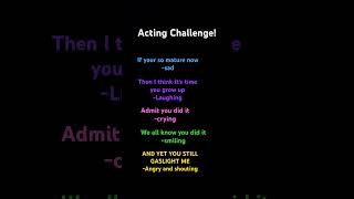 Acting challenge lipsynce [upl. by Dnyletak]