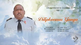 Livestream Uitvaartdienst amp Crematie van Dilipkoemar Ganga [upl. by Eggleston]