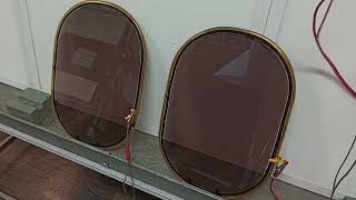 Smart Glass  Electrochromic Glass Smart Aircraft Porthole Prototype 2023 Testing [upl. by Ydnor]