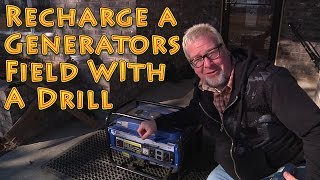 How to Fix a Generator  Recharge a Generators Field With a Drill [upl. by Cattima]