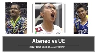 Ateneo vs UE 2009 Finals Game 3 S72 Back to Back Champions [upl. by Kesley427]