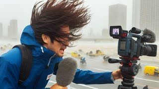 福岡 ライブ カメラ  Typhoon Shanshan seat to hit Fukuoka Japan Live Camera [upl. by Narf]