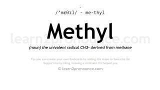 Pronunciation of Methyl  Definition of Methyl [upl. by Ailegna]