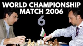 Veselin Topalov vs Vladimir Kramnik  World Championship Match 2006  Round 6 [upl. by Nerac]