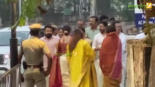 Suresh Gopi Daughter Marriage Mammootty Mohanlal Family at Guruvayur Temple [upl. by Forsyth]