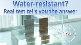 Waterresistant Laminate Flooring Water Test [upl. by Cnahc402]