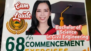 Civil Engineering Cum Laude At CMU 68th Commencement Exercises Philippines 21st April 2022 [upl. by Nialb]