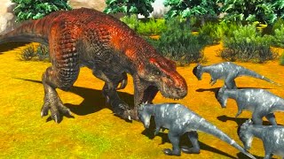 TRex hunting various prey  Animal Revolt Battle Simulator [upl. by Emmott]