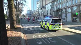 rijopleiding politie brussel met nieuwe battenburg [upl. by Drarig]