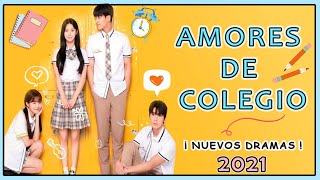 5 Nuevos Doramas ESCOLARES ROMANTICOS 2021 📔💛 sub español kdramas y cdramas [upl. by Yeldoow]