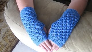 Angel Stitch Fingerless Gloves  Crochet Finger less Crochet Gloves  Crochet Tutorial [upl. by Nador]