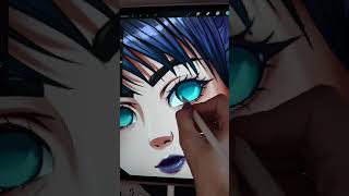 TUTO DESSIN  Coloriser les yeux manga [upl. by Tecla]